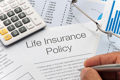image of life insurance policy documents