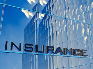 image of insurance sign on building